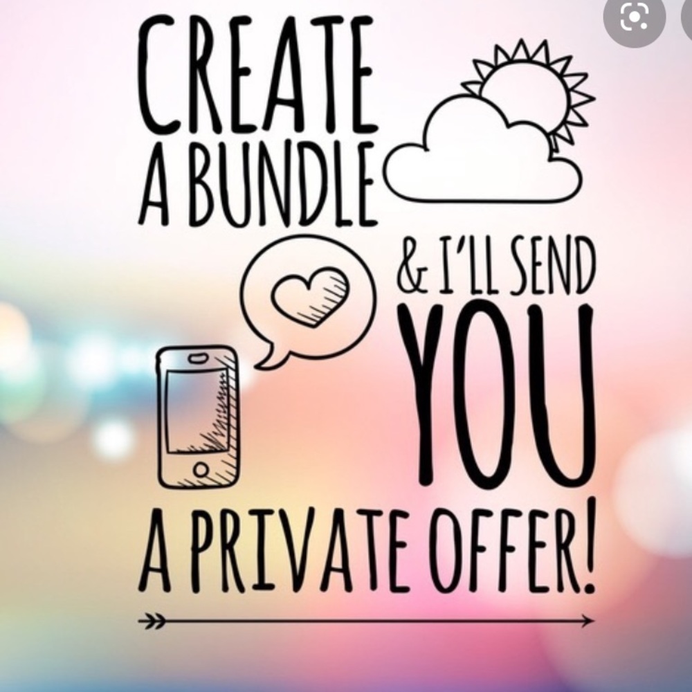 Make a bundle of items and I’ll send a deal